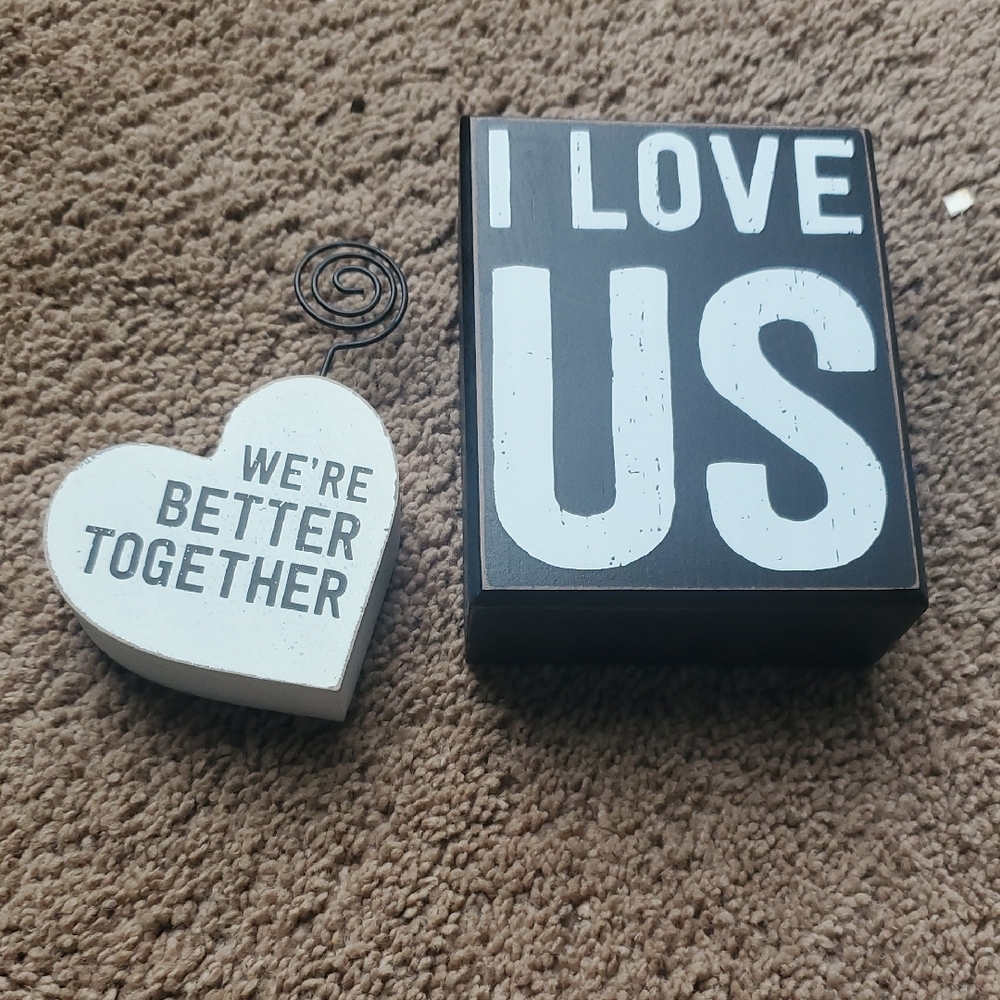 Black and White Decorative Signs